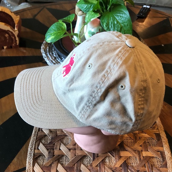 Alabama Crimson Tide Pachyderm Cotton Baseball Cap in Tan With Embroidered Al - Picture 2 of 4